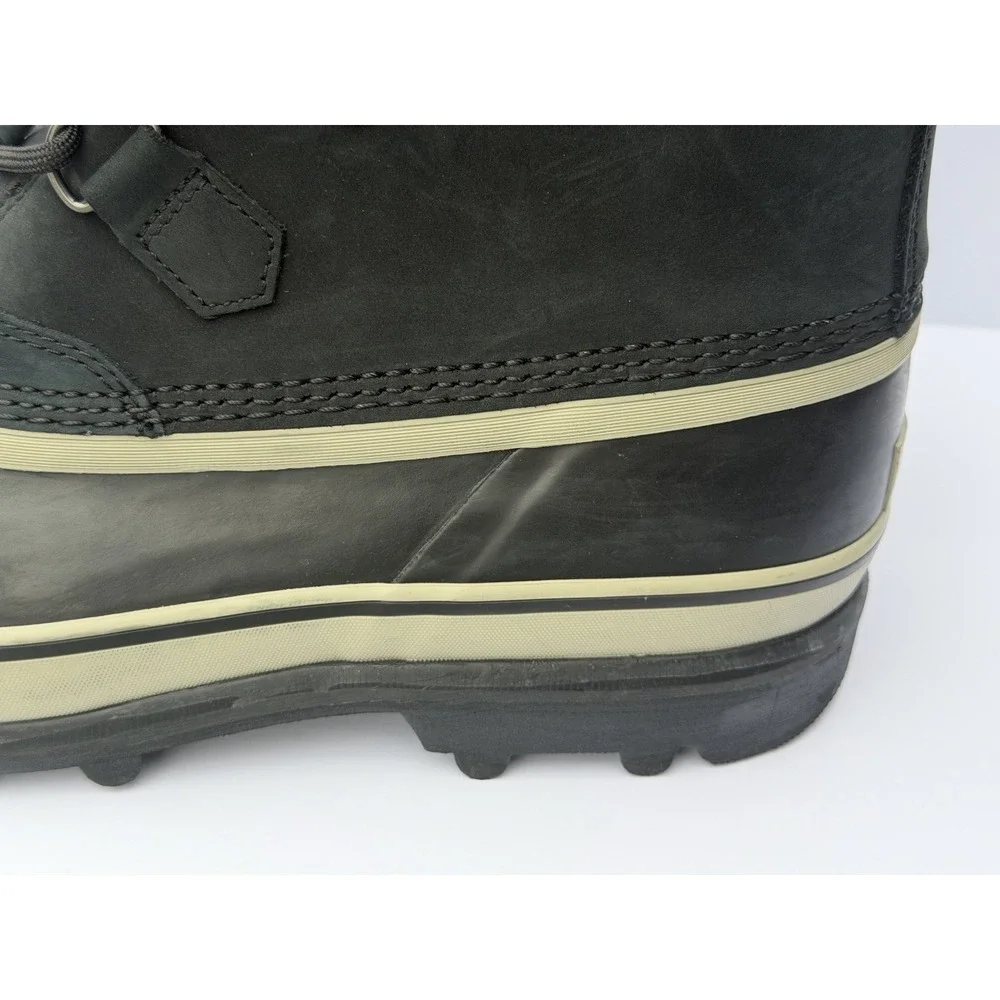 Sorel Caribou Waterproof Insulated Winter Boots Black Mens 11 1523773 NWOB